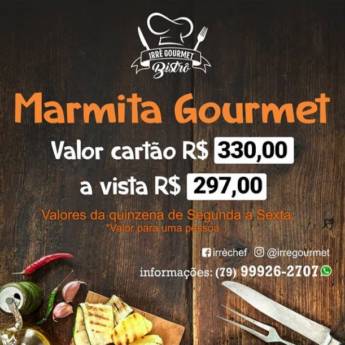 Comprar o produto de Marmita Gourmet em Alimentos e Bebidas em Aracaju, SE por Solutudo