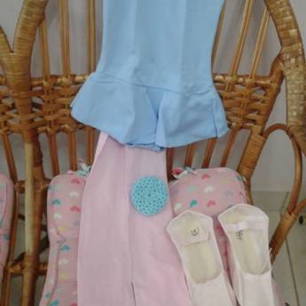 Comprar o produto de Collant com saia azul em Calçados, Roupas e Bolsas em Bauru, SP por Solutudo