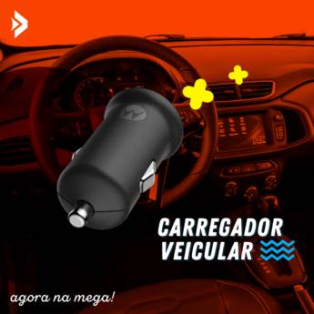 Comprar o produto de Carregador veicular USB-C em Suportes Veiculares em Bauru, SP por Solutudo