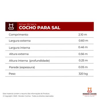 Comprar o produto de Cocho para Sal em Animais em Birigui, SP por Solutudo