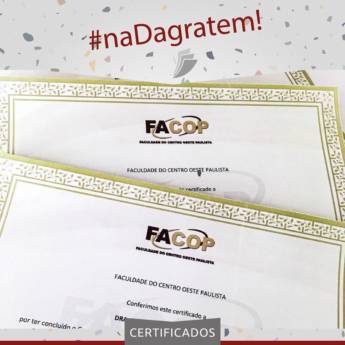 Comprar o produto de Certificado em Gráficas e Impressão em Bauru, SP por Solutudo