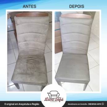 Comprar o produto de Limpeza de Cadeiras Estofadas em Limpeza de estofado  pela empresa Lava Sofá - Valdeir em Araçatuba, SP por Solutudo