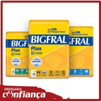 Comprar o produto de Fralda Bigfral  em Beleza e Cuidado Pessoal pela empresa Drogaria Confiança em Mineiros, GO por Solutudo