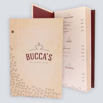 Comprar o produto de Cardápio Capa Dura 20x30cm  em Personalizados em Bauru, SP por Solutudo