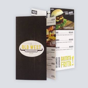 Comprar o produto de Cardápio Folder  em Personalizados em Bauru, SP por Solutudo
