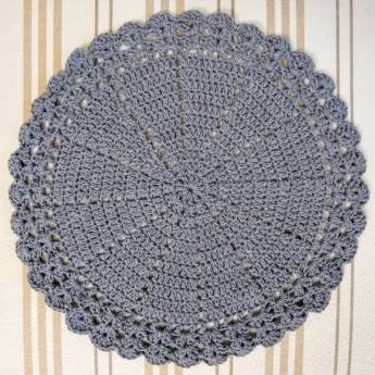 Comprar o produto de Sousplat Cinza em Artesanato em Marília, SP por Solutudo