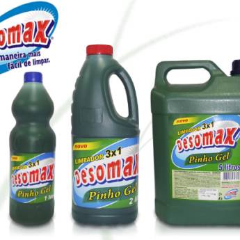 Comprar o produto de Limpador 3X1 DESOMAX Pinho Gel em Limpeza em Marília, SP por Solutudo