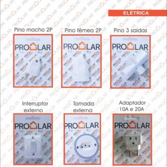 Comprar o produto de Tomada, Interruptor, Pino e Adaptador em Materiais Elétricos em Araçatuba, SP por Solutudo
