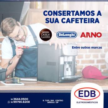 Comprar o produto de Conserto de Cafeteiras em Máquina de Café Expresso pela empresa EDB Eletrodomésticos em Birigui, SP por Solutudo