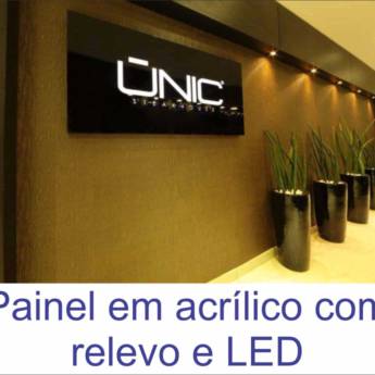 Comprar o produto de Painel em acrílico com relevo e LED em Decoração em Foz do Iguaçu, PR por Solutudo