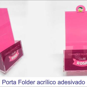 Comprar o produto de Porta folder acrílico adesivado  em Decoração em Foz do Iguaçu, PR por Solutudo