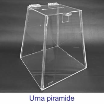 Comprar o produto de Urna pirâmide em Acrílicos em Foz do Iguaçu, PR por Solutudo