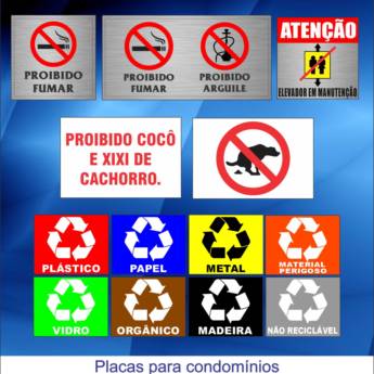 Comprar o produto de Placas para condomínios  em Placas em Foz do Iguaçu, PR por Solutudo