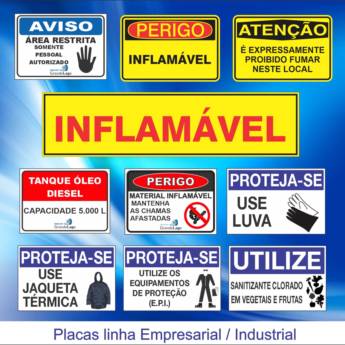Comprar o produto de Placas de linha empresarial/industrial  em Placas em Foz do Iguaçu, PR por Solutudo