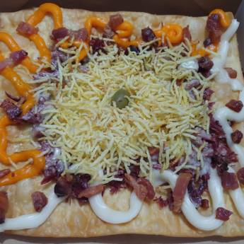 Comprar o produto de Pastel Aberto de Carne Seca em Alimentos em Bauru, SP por Solutudo