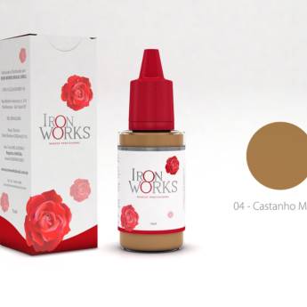 Comprar o produto de Pigmento Iron Works Castanho Médio Número 04 em Beleza e Cuidado Pessoal pela empresa Dermokob - Procedimentos e Produtos para Micropigmentação em Foz do Iguaçu, PR por Solutudo