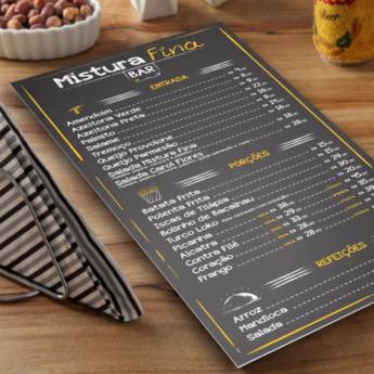 Comprar o produto de Produção de cardápios personalizados em Personalizados em Jundiaí, SP por Solutudo