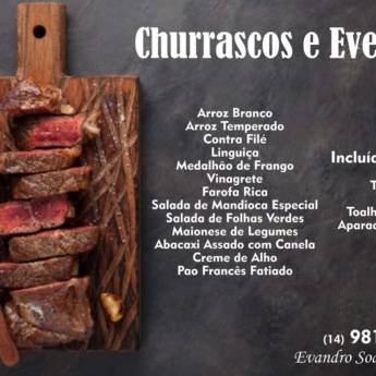 Comprar o produto de Churrasco para Eventos em Comida e Bebida em Lençóis Paulista, SP por Solutudo