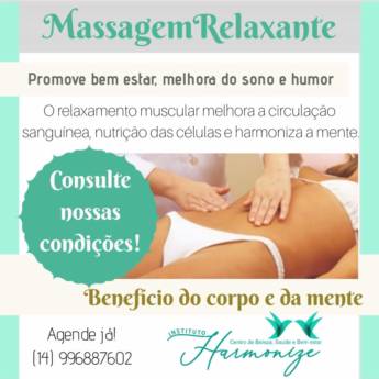 Comprar o produto de Massagem Relaxante em Clínicas de Estética e Beleza em Lençóis Paulista, SP por Solutudo