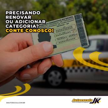 Comprar o produto de Renovação da CNH em Outros Serviços pela empresa Auto Escola JK - Vila A em Foz do Iguaçu, PR por Solutudo