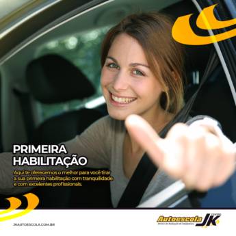 Comprar o produto de Primeira Habilitação em Outros Serviços pela empresa Auto Escola JK - Vila A em Foz do Iguaçu, PR por Solutudo