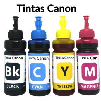 Comprar o produto de Tinta Canon G1100 | 2100 | 3100 | 3110 | 3111 GI190 100ml Cada Cor em Tintas e Recargas em Bauru, SP por Solutudo