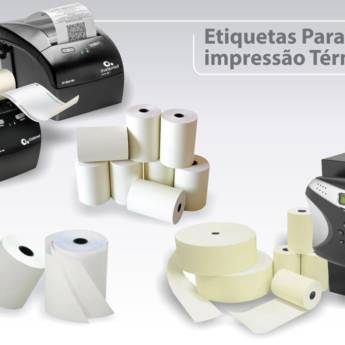 Comprar o produto de Bobinas Térmicas e Brancas para Balanças Digitais e impressoras em Bauru e Região em Impressoras e Acessórios em Bauru, SP por Solutudo