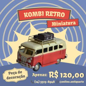 Comprar o produto de Kombi Retro - Miniatura em Decoração em Bauru, SP por Solutudo
