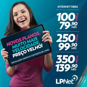 Comprar o produto de Internet Fibra - 250 Mega em Provedores em Lençóis Paulista, SP por Solutudo