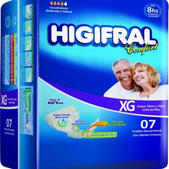 Comprar o produto de Higifral Confort  em Fraldas para Adultos pela empresa Farmácia Preço Justo - Vila C Velha em Foz do Iguaçu, PR por Solutudo