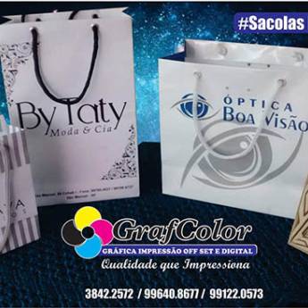 Comprar o produto de Sacolas Personalizadas!! em Sacolas Personalizadas em São Manuel, SP por Solutudo
