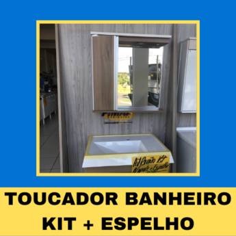 Comprar o produto de Toucador Banheiro Kit + Espelho em Armários para Banheiro em Itapetininga, SP por Solutudo