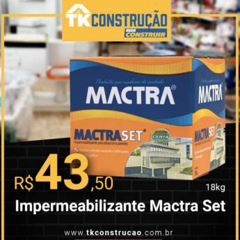 Comprar o produto de Impermeabilizante Mactra Set  em Impermeabilizantes em Jundiaí, SP por Solutudo