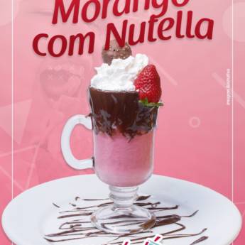 Comprar o produto de Shake de Morango com Nutella em Sorvetes em Itapetininga, SP por Solutudo