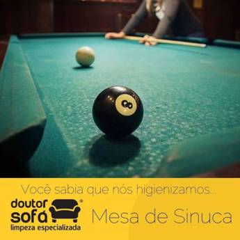 Comprar o produto de Higienização de Mesa de Sinuca em Limpeza de estofado  em São Manuel, SP por Solutudo
