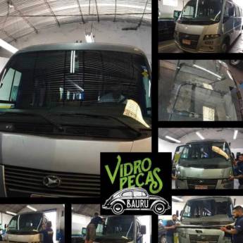 Comprar o produto de Troca parabrisa de micro-ônibus em Bauru em Veículos e Transportes pela empresa VidroPeças em Bauru, SP por Solutudo