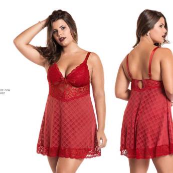 Comprar o produto de Lingerie Plus Size Vermelha  em Moda Feminina em Foz do Iguaçu, PR por Solutudo