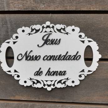 Comprar o produto de Plaquinha para casamento em Casamentos em Bauru, SP por Solutudo
