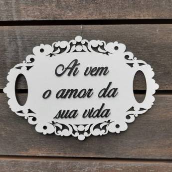 Comprar o produto de Plaquinha para casamento em Casamentos em Bauru, SP por Solutudo