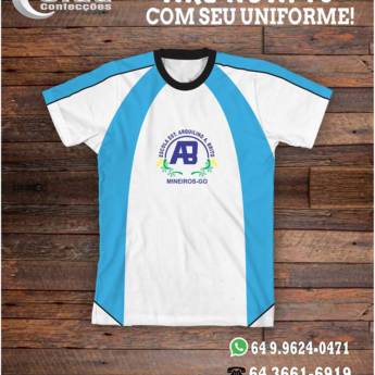 Comprar o produto de Uniforme - Escola Estadual Arquilino Alves De Brito em Camisetas em Mineiros, GO por Solutudo