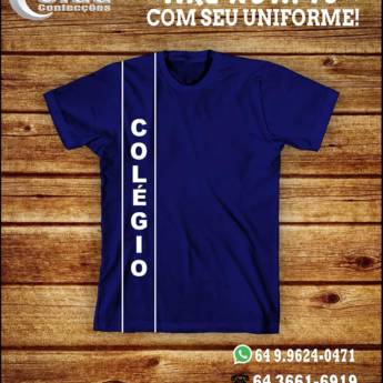 Comprar o produto de Uniforme - Colégio Estadual Deputado José Alves De Assis em Camisetas em Mineiros, GO por Solutudo