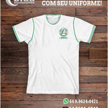 Comprar o produto de Uniforme - Escola Municipal Santo Antônio em Camisetas em Mineiros, GO por Solutudo