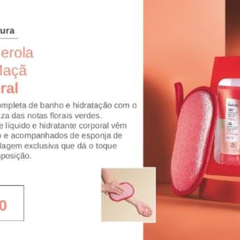 Comprar o produto de Tododia Acerola e Flor de Maçã - Trio Corporal  em Cosméticos e Cuidado Pessoal em Marília, SP por Solutudo