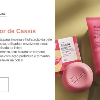Comprar o produto de Tododia Lichia e Flor de Cassis  em Cosméticos e Cuidado Pessoal em Marília, SP por Solutudo