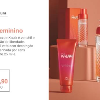 Comprar o produto de Kaiak Clássico Feminino  em Cosméticos e Cuidado Pessoal em Marília, SP por Solutudo