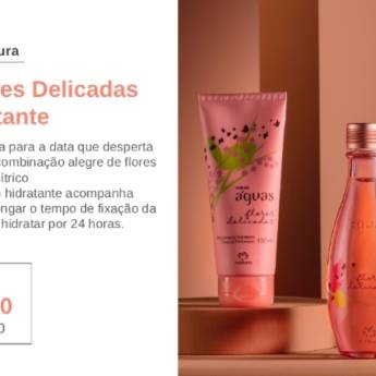 Comprar o produto de Águas Flores Delicadas com Hidratante  em Cosméticos e Cuidado Pessoal em Marília, SP por Solutudo