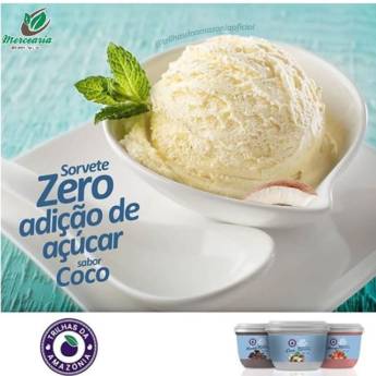 Comprar o produto de Sorvete zero açúcar em Alimentação Saudável pela empresa Mercearia Alimentos Naturais em Mineiros, GO por Solutudo