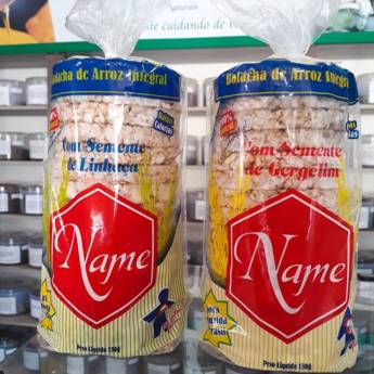 Comprar o produto de Bolacha de Arroz Integral em Alimentos pela empresa Mercearia Alimentos Naturais em Mineiros, GO por Solutudo