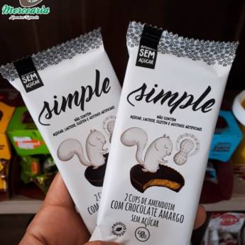 Comprar o produto de Cups de Amendoim com Chocolate Amargo em Alimentação Saudável pela empresa Mercearia Alimentos Naturais em Mineiros, GO por Solutudo