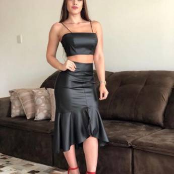 Comprar o produto de Saia e Cropped em Moda Feminina em Praia Grande, SP por Solutudo